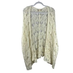 Altar’d State Cream Knit Open Front Cardigan Sweater Women’s size med/large